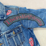 F- HOM Rolling Stones & Kiss Reworked Custom Denim Jackets