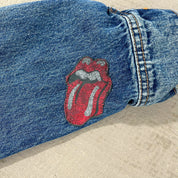 F- HOM Rolling Stones & Kiss Reworked Custom Denim Jackets