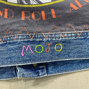 F- HOM Rolling Stones & Kiss Reworked Custom Denim Jackets