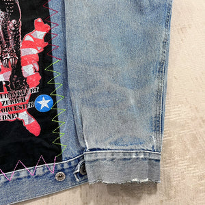 F- HOM Kiss 96-97 Tour Reworked Custom Denim Jackets