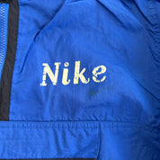 J- Vintage Nike Anorak Pullover Blue Lightweight Windbreaker - M