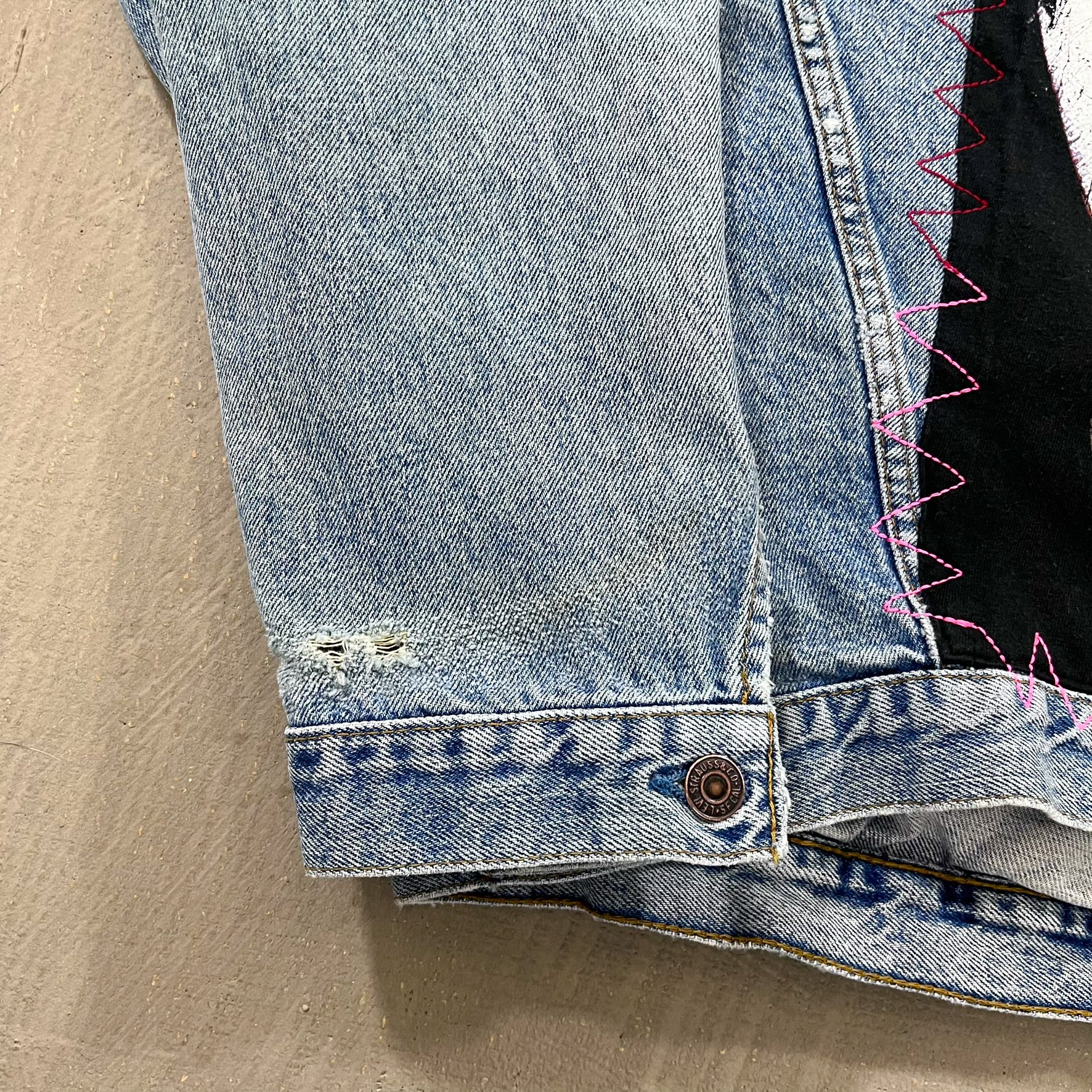 F- HOM Kiss Gene Simmons Reworked Custom Denim Jackets