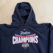 J- Vintage '09 Nike New York Yankees MLB World Series Champions Graphic Hoodie - XL