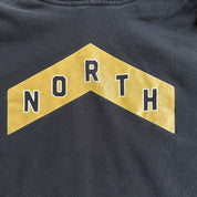 J- Toronto Raptors NBA Mitchell & Ness North Gold Logo Hoodie - XL