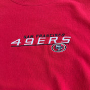 J- Vintage San Francisco 49ers NFL Embroidered Logo Crewneck - M