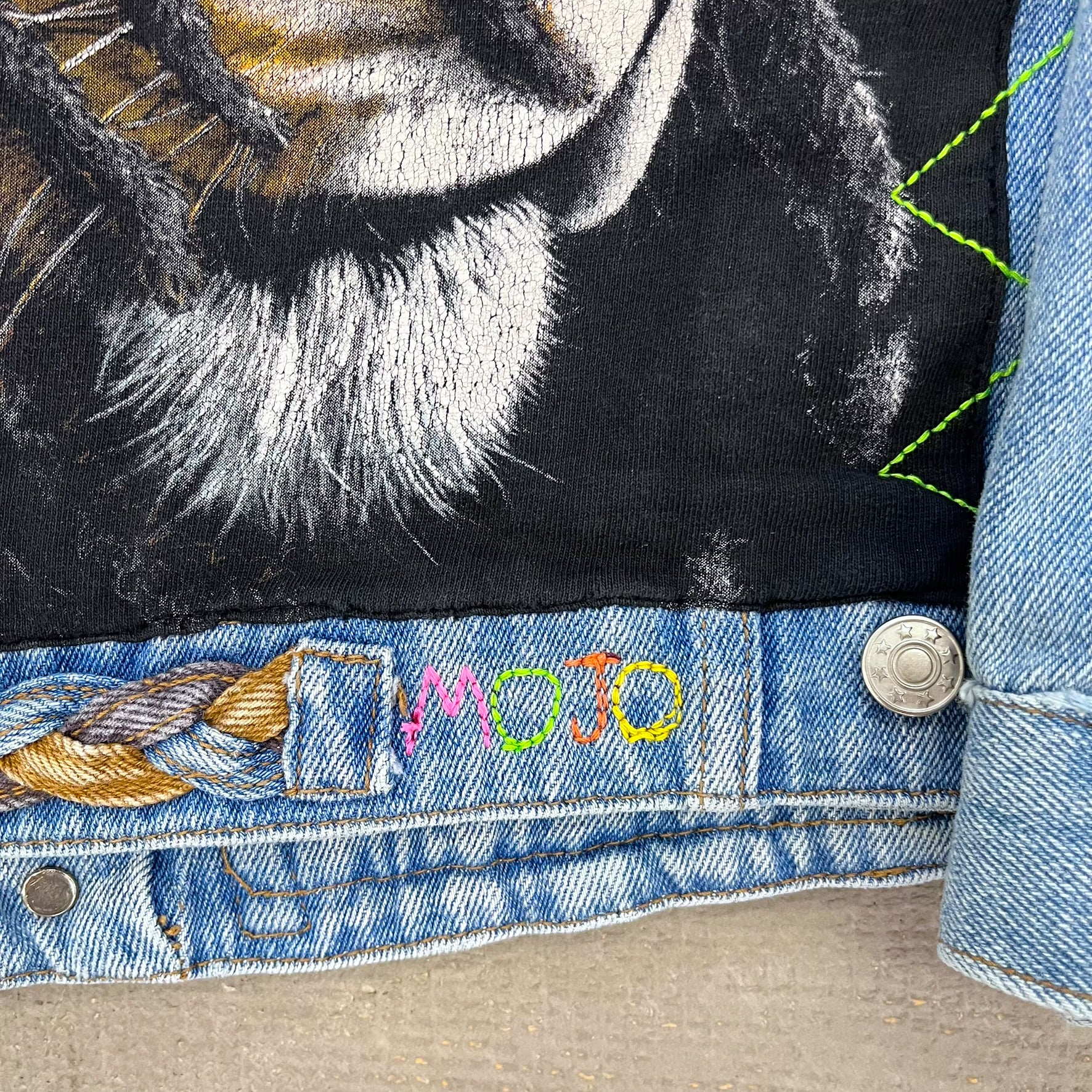 F- HOM Bob Marley Reworked Custom Denim Jackets