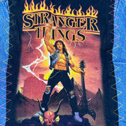 F- HOM Stranger Things Eddie Sherpa Mustang Storm Rider Reworked Custom Denim Vest
