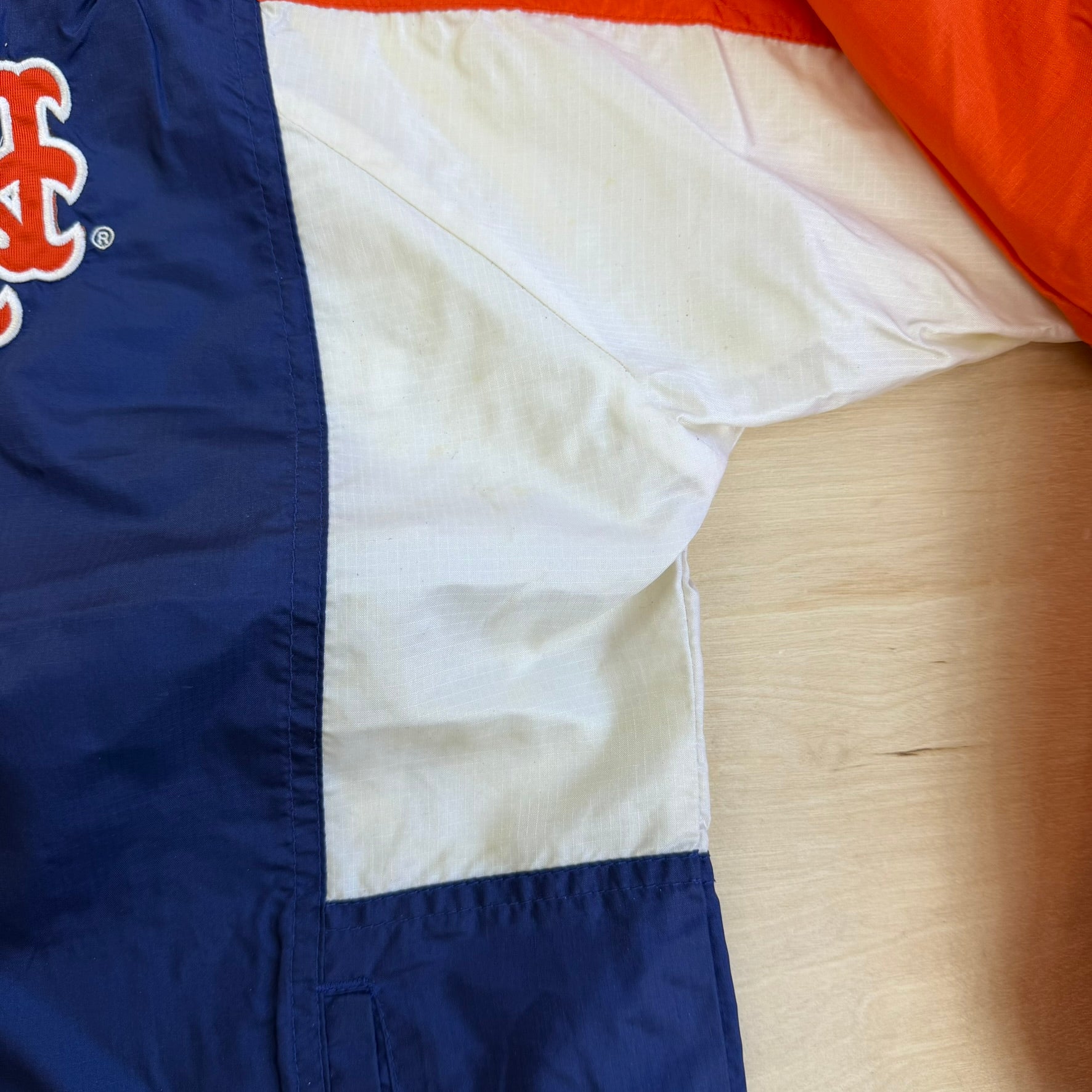 J- Vintage New York Mets MLB Apex Lightweight Zip Up Windbreaker - L