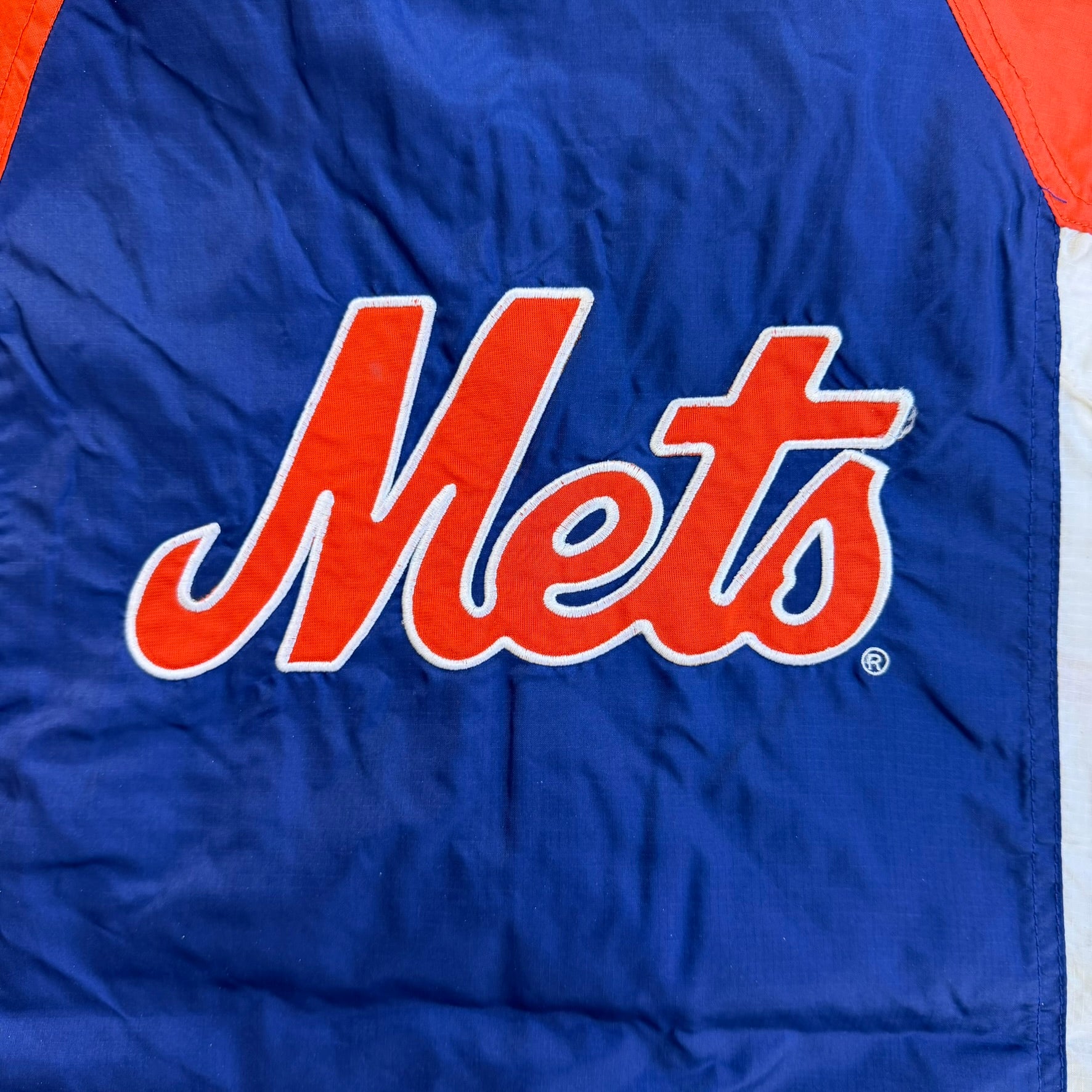 J- Vintage New York Mets MLB Apex Lightweight Zip Up Windbreaker - L