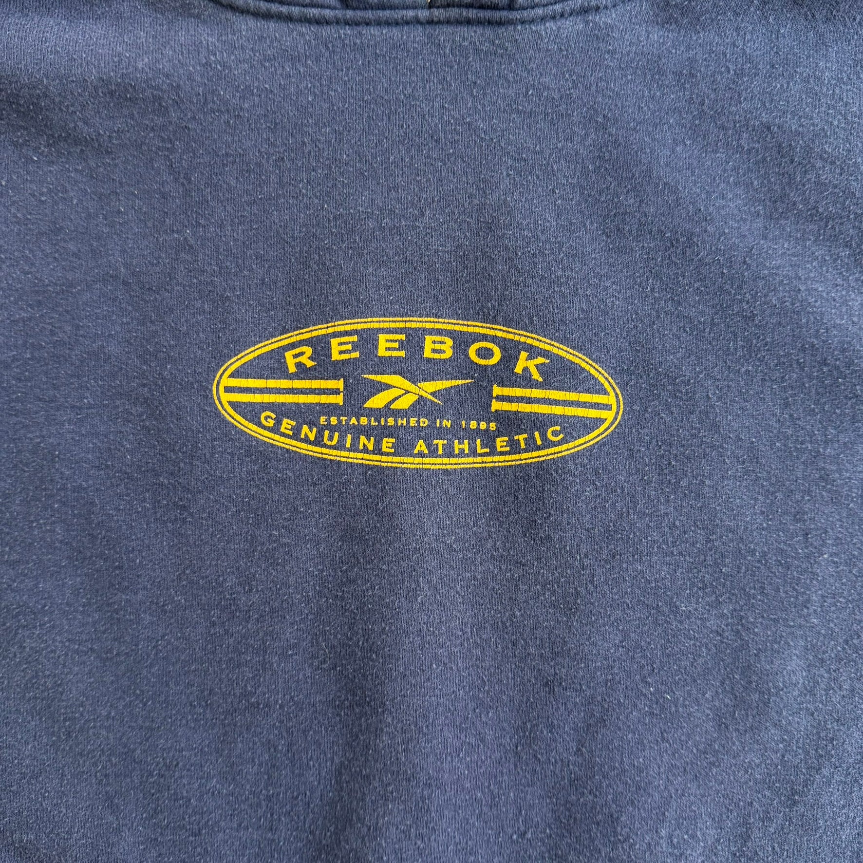 J- Vintage Reebok Genuine Athletic Logo Hoodie - L