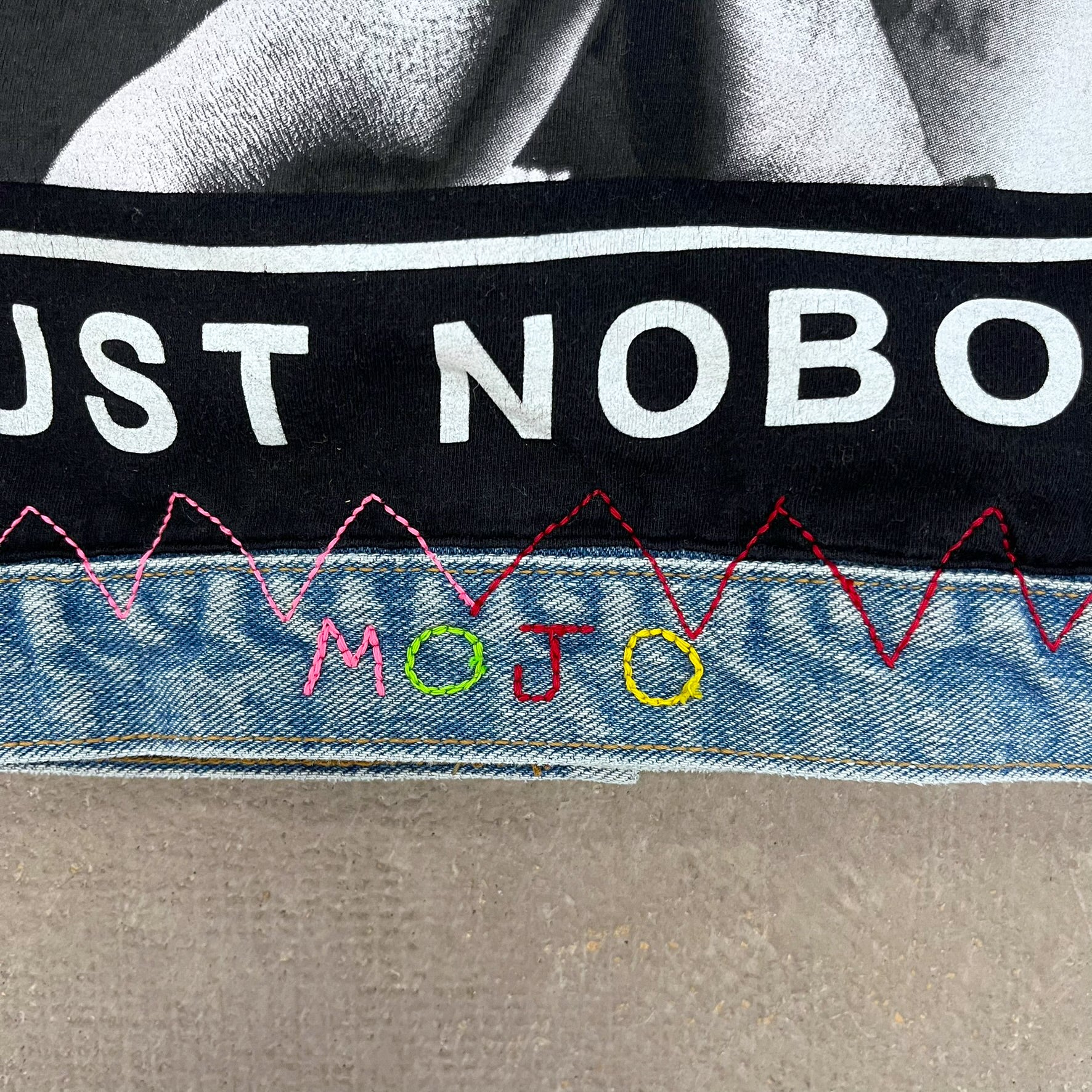 F- HOM Tupac Trust Nobody Reworked Custom Denim Jackets