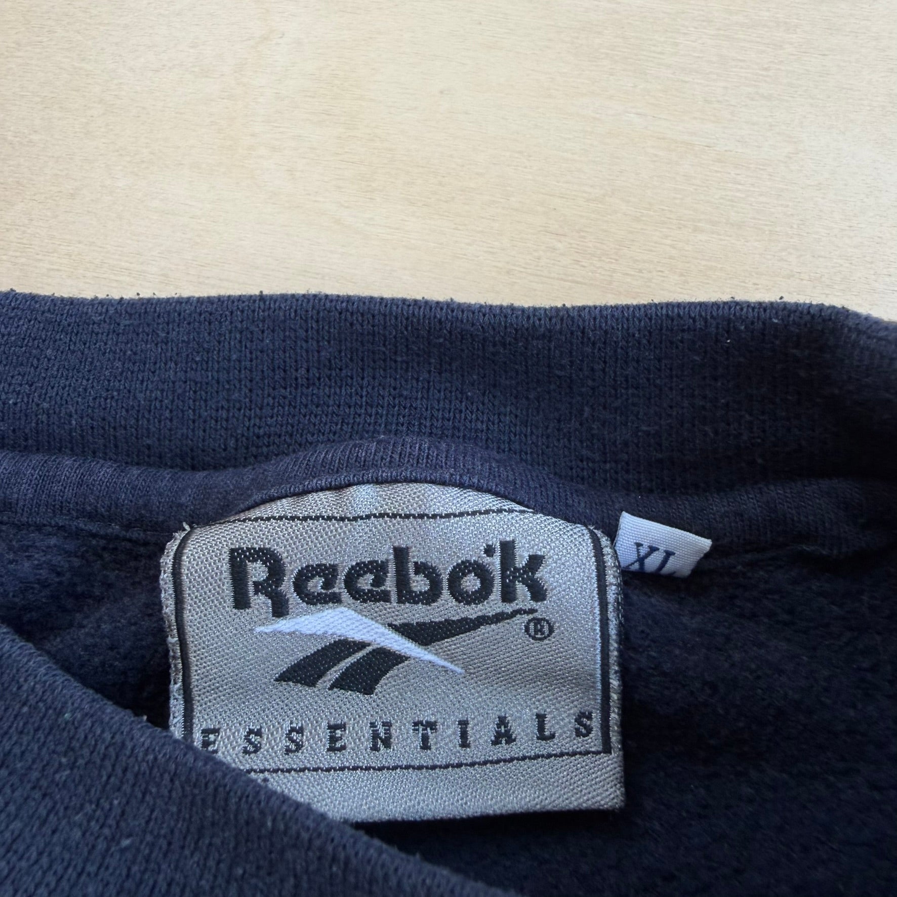 J- Vintage Reebok Essentials Embroidered Logo Crewneck - XL