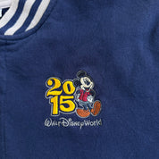 J- 2015 Disney Walt Disney World Embroidered & Chenille Embroidered Graphic Varsity Jacket - L
