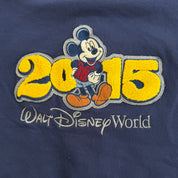 J- 2015 Disney Walt Disney World Embroidered & Chenille Embroidered Graphic Varsity Jacket - L