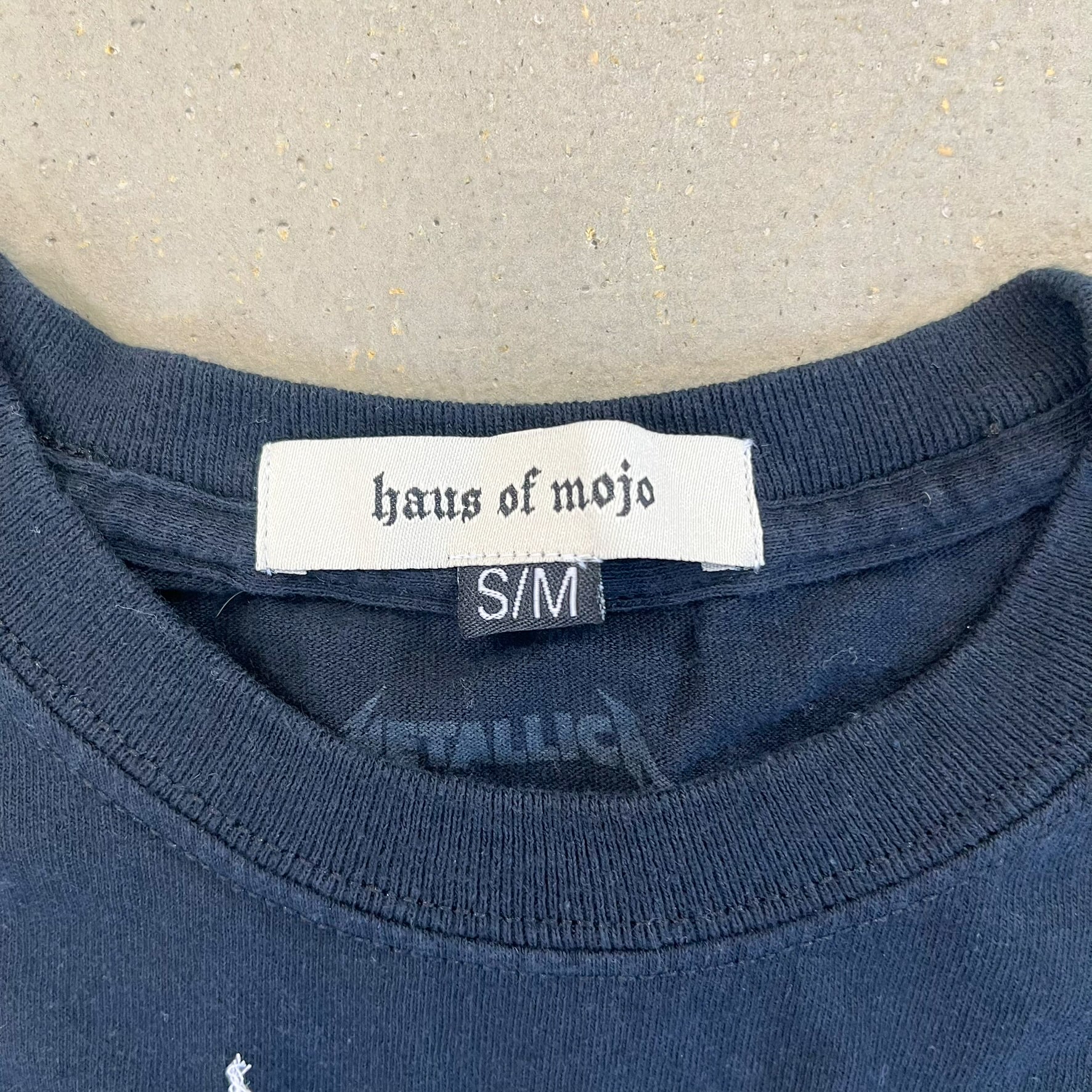 F- HOM Metallica Madly In Anger Reworked Dbl Stitch Crop Top