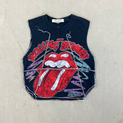 F- HOM Rolling Stones Logo Reworked Dbl Stitch Crop Top