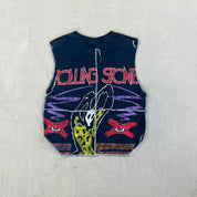 F- HOM Rolling Stones Logo Reworked Dbl Stitch Crop Top