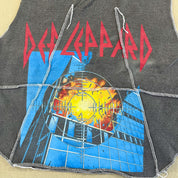 F- HOM Def Leppard Reworked Dbl Stitch Crop Top