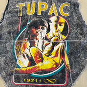F- HOM Tupac Pictures Reworked Dbl Stitch Crop Top