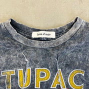 F- HOM Tupac Pictures Reworked Dbl Stitch Crop Top