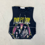 F- HOM Motley Crue  Reworked Dbl Stitch Crop Top