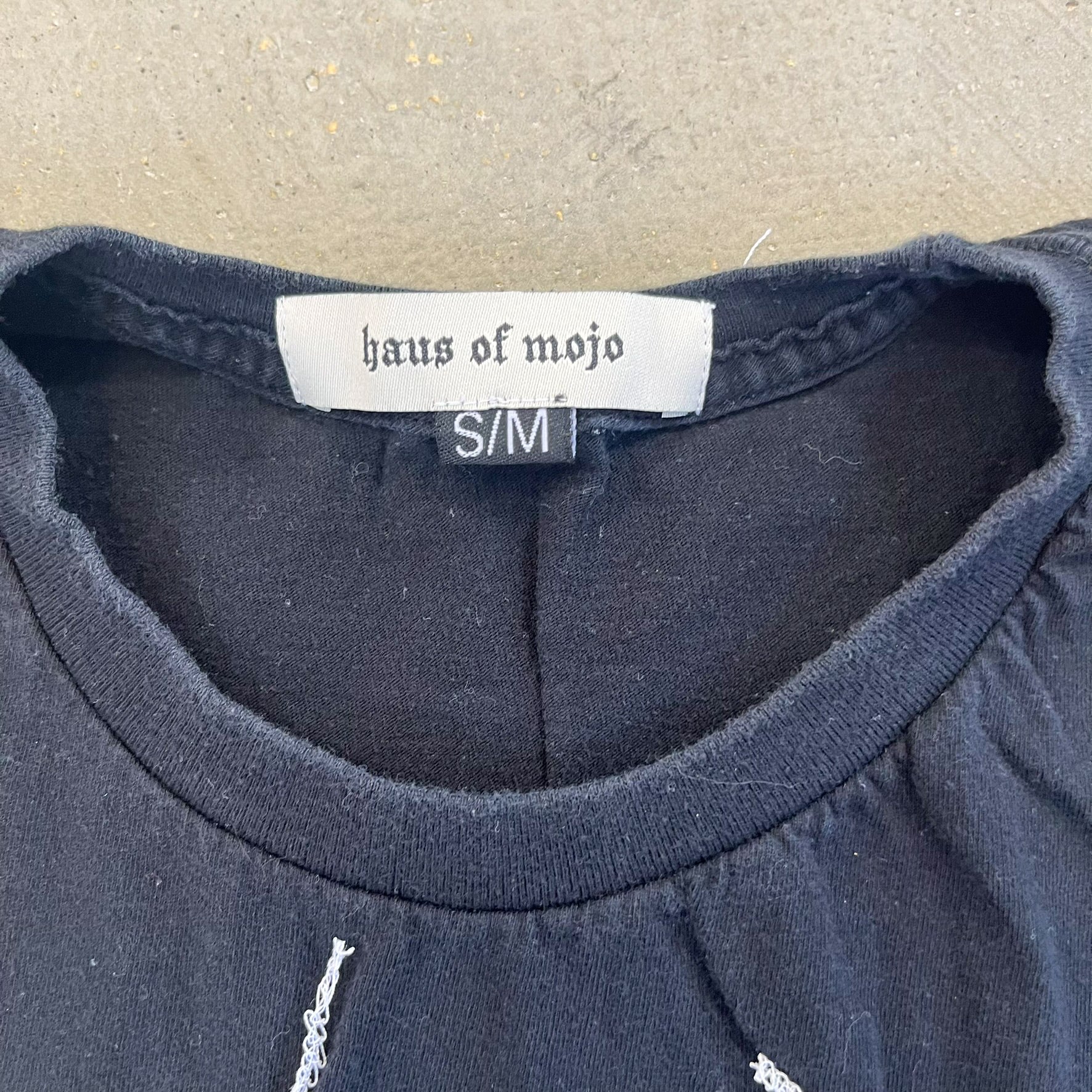 F- HOM Motley Crue  Reworked Dbl Stitch Crop Top