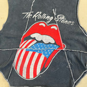 F- HOM Rolling Stones US Logo Reworked Dbl Stitch Crop Top