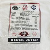 J- Vintage '01 New York Yankees Derek Jeter MLB Pro Player Minor League Graphic Tee - M