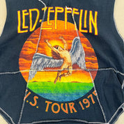 F- HOM Led Zeppelin Reworked Dbl Stitch Crop Top
