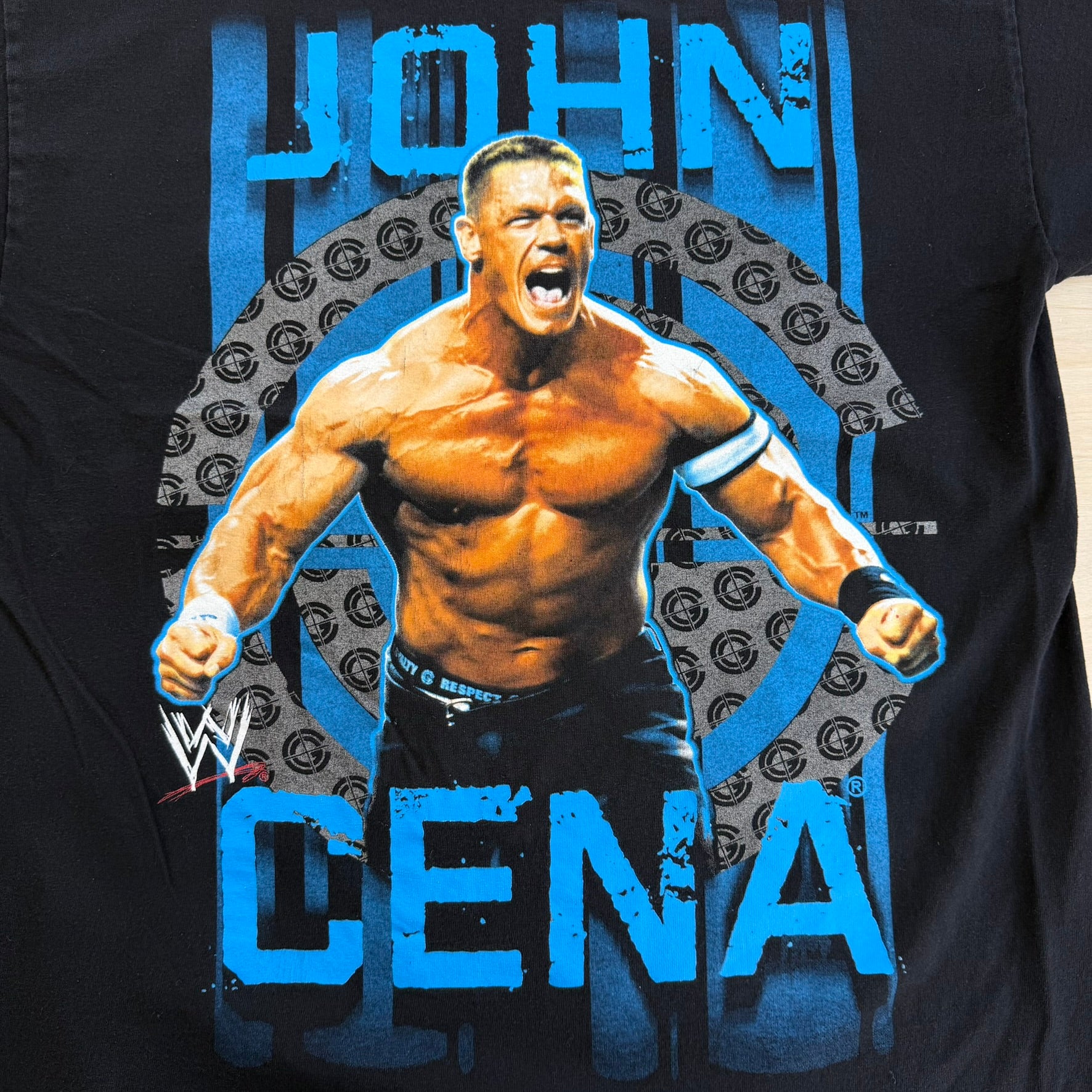 J- Vintage '07 WWE John Cena Picture Graphic Tee - L