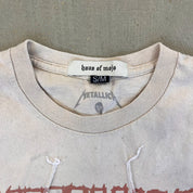 F- HOM Metallica Text & Logo Reworked Dbl Stitch Crop Top