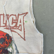 Load image into Gallery viewer, F- HOM Metallica Text &amp; Logo Reworked Dbl Stitch Crop Top
