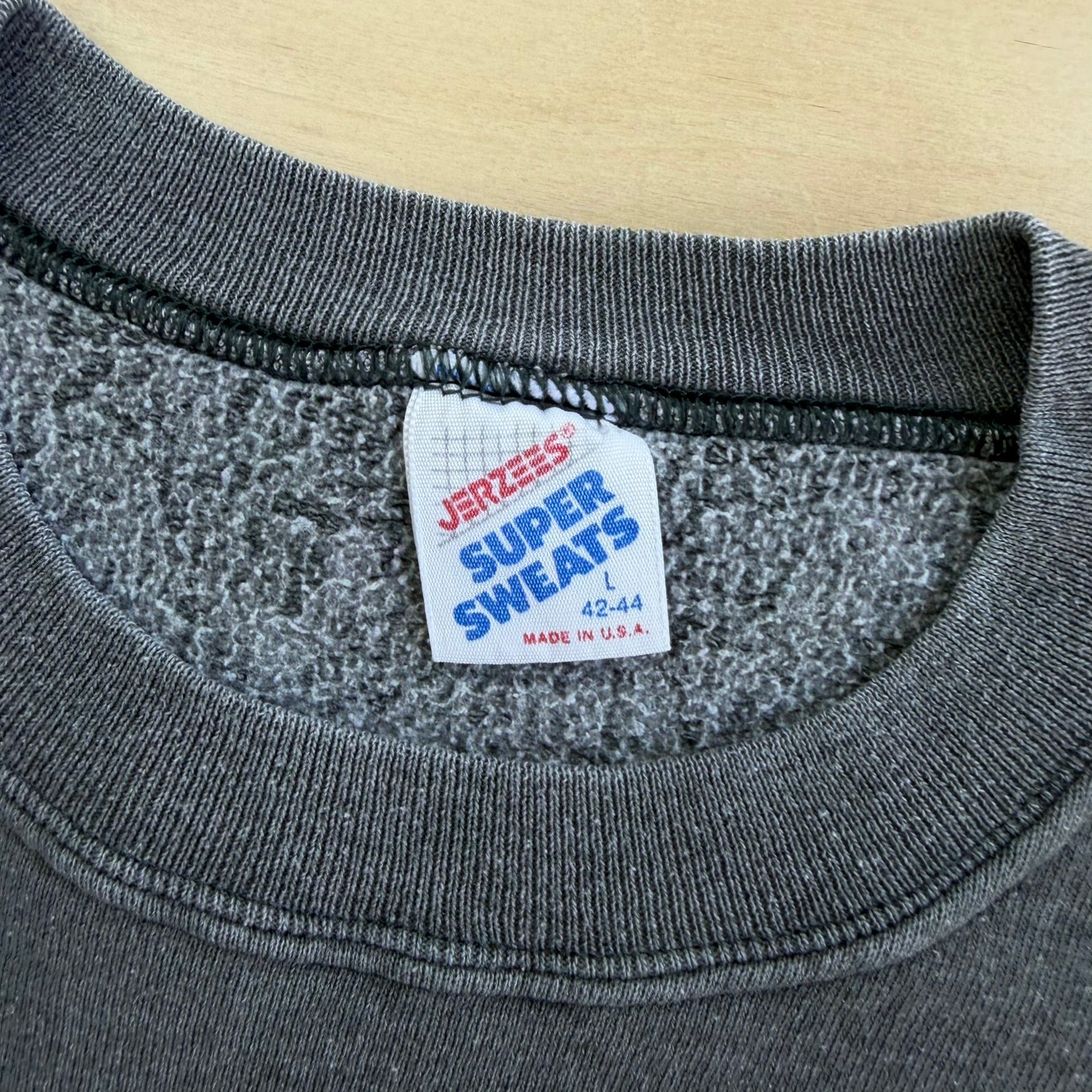 J- Vintage Mackinaw Michigan USA Graphic Text Made In USA Crewneck - L