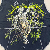 F- HOM Metallica And Justice Reworked Dbl Stitch Crop Top
