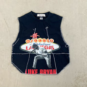 F- HOM Luke Bryan Reworked Dbl Stitch Crop Top