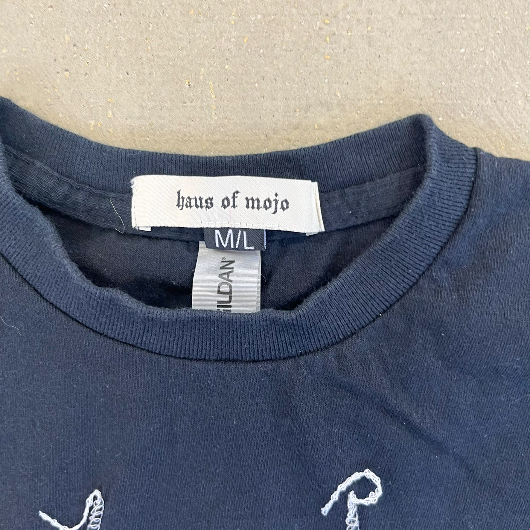 F- HOM Luke Bryan Reworked Dbl Stitch Crop Top