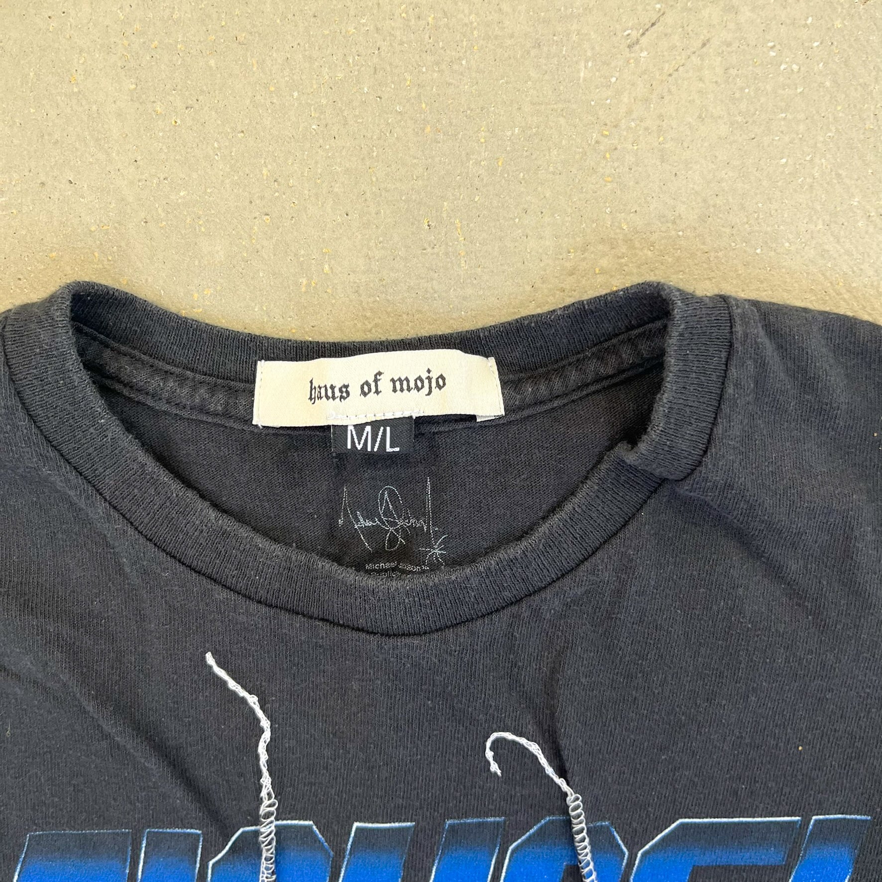 F- HOM Michael Jackson Reworked Dbl Stitch Crop Top