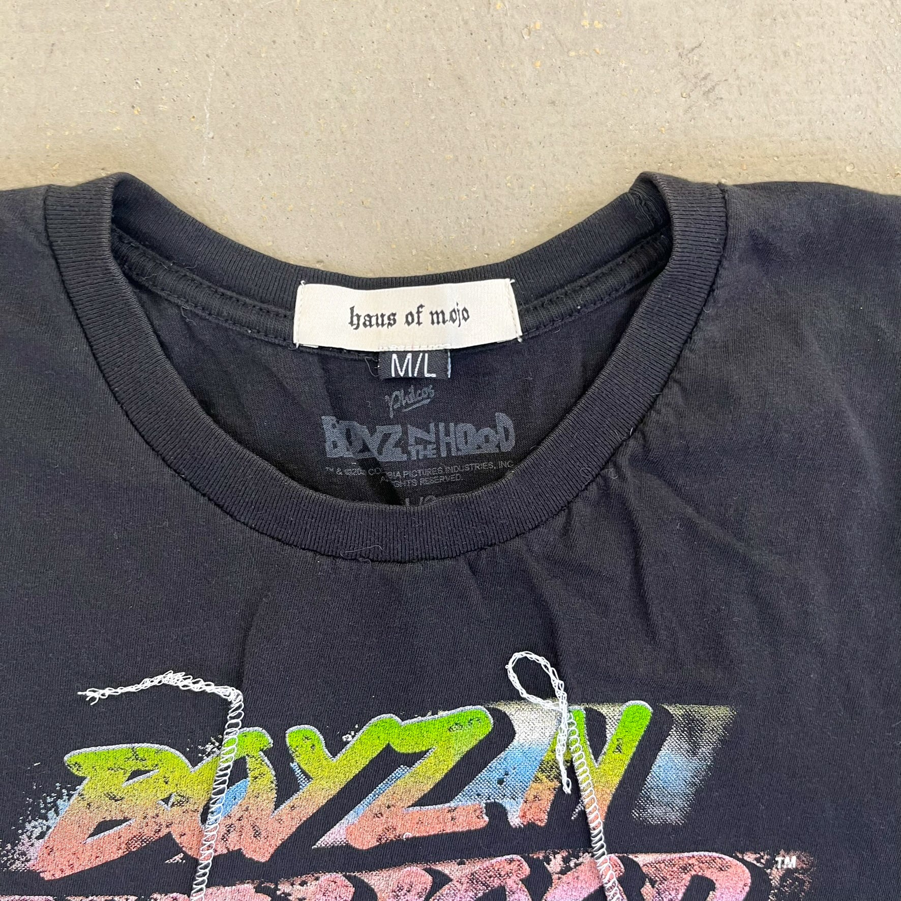 F- HOM Ice Cube Reworked Dbl Stitch Crop Top