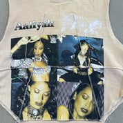 F- HOM Aaliyah Reworked Dbl Stitch Crop Top