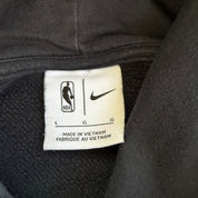 J- Nike Toronto Raptors NBA Text & Swoosh Gold Hoodie - L