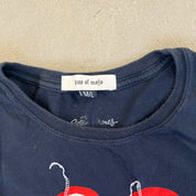 F- HOM Rolling Stones Tongue Logo Reworked Dbl Stitch Crop Top