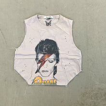 Load image into Gallery viewer, F- HOM David Bowie Reworked Dbl Stitch Crop Top
