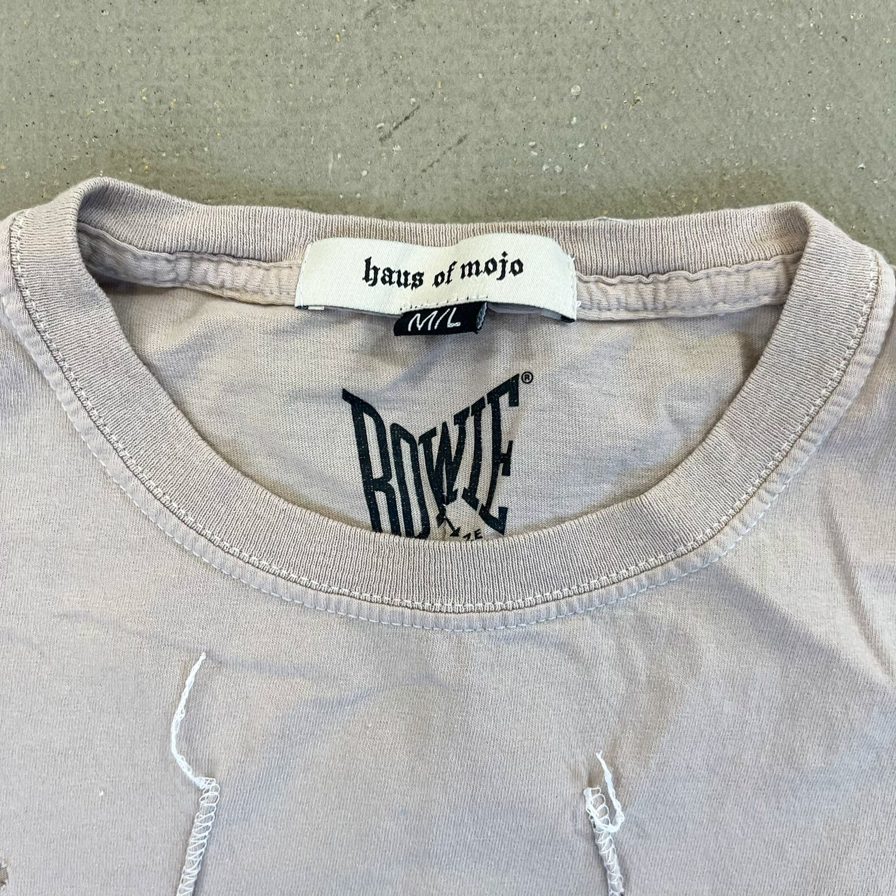 F- HOM David Bowie Reworked Dbl Stitch Crop Top
