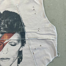 Load image into Gallery viewer, F- HOM David Bowie Reworked Dbl Stitch Crop Top

