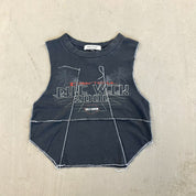 F- HOM Harley Davidson '00 Daytona Reworked Dbl Stitch Crop Top