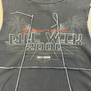 F- HOM Harley Davidson '00 Daytona Reworked Dbl Stitch Crop Top