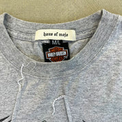 F- HOM Harley Davidson Santa Fe Reworked Dbl Stitch Crop Top