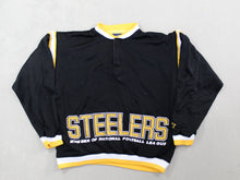 Load image into Gallery viewer, D- Vintage Pittsburgh Steelers NFL Starter Polo-Style Crewneck
