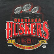 J- Vintage '97 Nebraska Huskers 13-0 National Football Champions Graphic Tee - 2XL