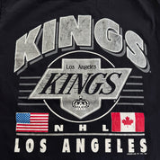 J- Vintage '93 Los Angeles Kings NHL Text Made In USA Single Stitch Tee - L